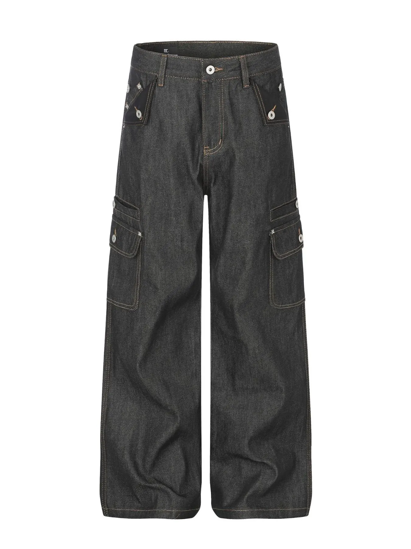 Men's High-Waisted Wide-Leg Jeans